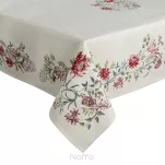 Obrus gobelinowy 140x180 1295 naturalny z nicią szenilową zdobiony wzorem kwiatów - 2