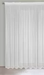 Firana na taśmie 300x270 NOELIA biała w prążki z połyskującą srebrną nicią - 5