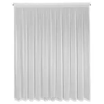 Firana na taśmie 300x270 NOELIA biała w prążki z połyskującą srebrną nicią - 6