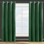 Zasłona gotowa na przelotkach 140x250 ROSA welwetowa ciemna zieleń Design 91 - 6