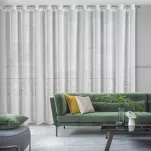 Firana na przelotkach 300x250 MARGO biała błyszcząca o gęstym drobnym splocie - 11