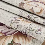 Obrus gobelinowy 140x180 1182 fioletowy z wzorem kwiatów piwoni - 4