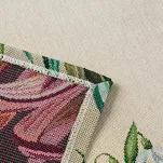 Nakładka gobelinowa 100x100 1300 naturalna zielona z nadrukiem przebiśniegów - 4