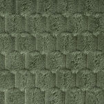 Koc 150x200 CINDY 6 oliwkowy puszysty w drobny wzór Design 91 - 2