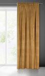 Zasłona na taśmie 140x270 MELANIE welwetowa miodowa o aksamitnej strukturze - 5