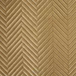 Narzuta welwetowa 230x260 SOFIA miodowa pikowana w gęstą jodełkę - 4