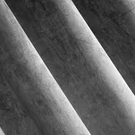 Zasłona na przelotkach 140x250 PIERRE welwetowa stalowa jednokolorowa - 3