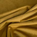 Zasłona gotowa na przelotkach 140x250 JASPER welwetowa miodowa z połyskującym czarnym pasem cekinów - 4