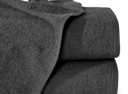 Ręcznik bawełniany 50x90 GŁADKI 1 jednokolorowy czarny