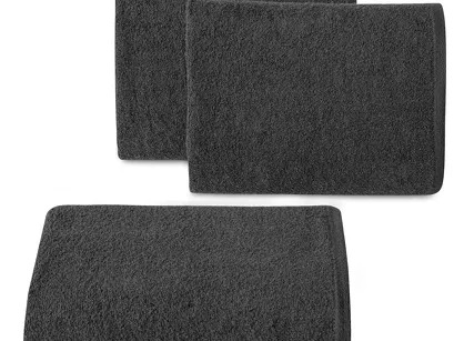 Ręcznik bawełniany 50x100 GŁADKI 1 jednokolorowy czarny