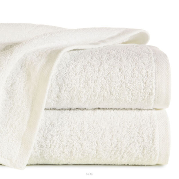 Ręcznik bawełniany 50x100 GŁADKI 2 jednokolorowy kremowy