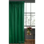 Zasłona gotowa na taśmie 140x270 SIBEL welwetowa Pierre Cardin ciemna zieleń jednokolorowa - 5