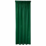 Zasłona na taśmie 140x270 SIBEL welwetowa Pierre Cardin ciemna zieleń jednokolorowa - 7