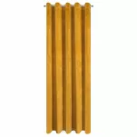 Zasłona na przelotkach 140x250 VILLA welwetowa musztardowa jednokolorowa o aksamitnej strukturze - 8