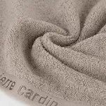 Ręcznik 50x90 EVI Pierre Cardin ciemny beż zdobiony bordiurą w kolorze ręcznika z logo marki - 2