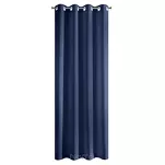 Zasłona na przelotkach 140x250 RITA jednokolorowa granatowa z miękkiej tkaniny - 10