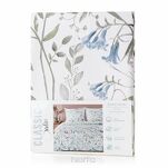 Pościel satynowa 220x200 SPRING 51 biała pudrowa z wzorem delikatnych kwiatów z kolekcji Classic - 5