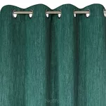 Zasłona na przelotkach 135x250 ROSSIE zaciemniająca ciemna zieleń jednokolorowa - 4
