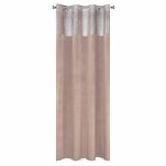 Zasłona na przelotkach 140x250 PERI welwetowa pudrowa ze srebrnym nadrukiem - 8