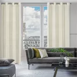 Zasłona na przelotkach 140x250 LIDIA naturalna jednokolorowa w stylu eko - 11