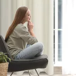 Zasłona na przelotkach 140x250 LIDIA naturalna jednokolorowa w stylu eko - 14