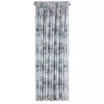 Zasłona na taśmie 140x270 MARISA srebrna różowa z kwiatowym nadrukiem - 12