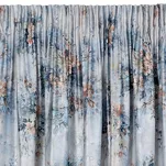 Zasłona na taśmie 140x270 MARISA srebrna różowa z kwiatowym nadrukiem - 4