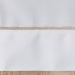 Obrus elegancki 145x240 MADELE biały zdobiony złotą lamówką - 3