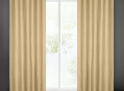 Zasłona gotowa na przelotkach 140x250 ADA jednokolorowa beżowa