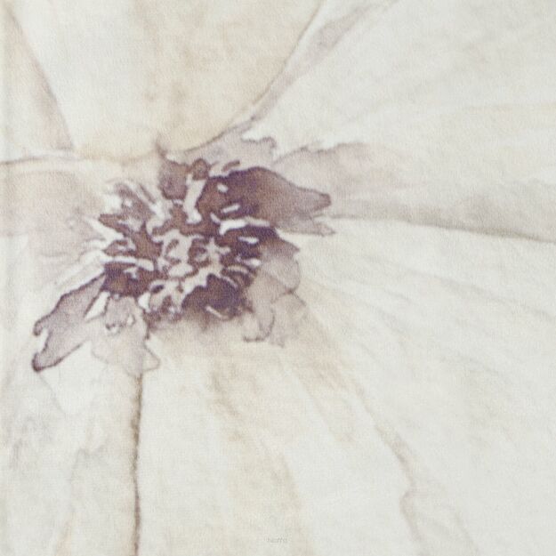 Serwetka welwetowa 30x40 VELVET 6 kremowa z designerskim beżowym wzorem kwiatów 4 szt.