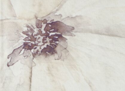 Serwetka welwetowa 30x40 VELVET 6 kremowa z designerskim beżowym wzorem kwiatów 4 szt.