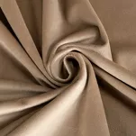 Zasłona na taśmie 140x270 MELANIE welwetowa ciemny beż o aksamitnej strukturze - 3