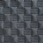 Narzuta welwetowa 200x220 SOFIA 4 grafitowa pikowana w dużą gęstą jodełkę - 4