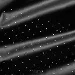 Zasłona na przelotkach 140x250 ARIADNA welwetowa czarna zdobiona diamencikami - 3