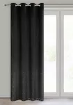 Zasłona na przelotkach 140x250 ARIADNA welwetowa czarna zdobiona diamencikami - 6