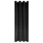 Zasłona na przelotkach 140x250 ARIADNA welwetowa czarna zdobiona diamencikami - 5