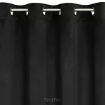 Zasłona na przelotkach 140x250 ARIADNA welwetowa czarna zdobiona diamencikami - 4