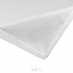 Nakładka 85x85 STELLA 2 biała zdobiona kantą z wplecioną nicią srebrną - 6