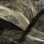 Pościel z makosatyny 160x200 SOREIA Eva Minge czarna kremowa designerski wzór - 5