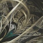 Pościel z makosatyny 160x200 SOREIA Eva Minge czarna kremowa designerski wzór - 6