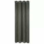 Zasłona na przelotkach 135x250 ROSSIE zaciemniająca grafitowa jednokolorowa - 7