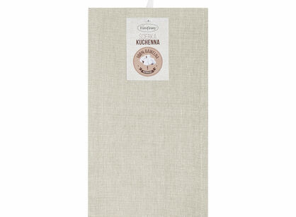 Komplet ścierek kuchennych 2x50x70 KARIN beżowe w pasy z bawełny