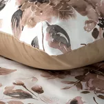 Pościel satynowa 160x200 SPRING 76 biała z wzorem kwiatów z kolekcji Classic - 2