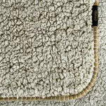 Koc 150x200 KOALA beżowy biały wzór miękkiego baranka - 4