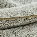 Koc 150x200 KOALA beżowy biały wzór miękkiego baranka - 3