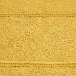 Ręcznik 30x50 MARI musztardowy z welurową bordiurą w pasy 500 g/m2 - 2