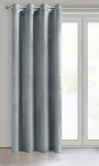 Zasłona na przelotkach 140x250 MELANIE welwetowa srebrna o aksamitnej strukturze - 5