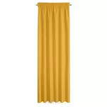 Zasłona gotowa na taśmie 140x270 RITA jednokolorowa ciemny niebieski z miękkiej tkaniny - 8