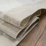 Obrus lniany 140x180 NATU 10 naturalny zdobiony szerokim mankietem - 6