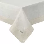 Obrus lniany 140x180 NATU 10 naturalny zdobiony szerokim mankietem - 3